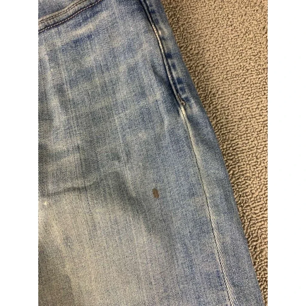 Banana Republic Jeans Traveler Straight Men Size 32x34 Blue Denim Washed‎ Cotton